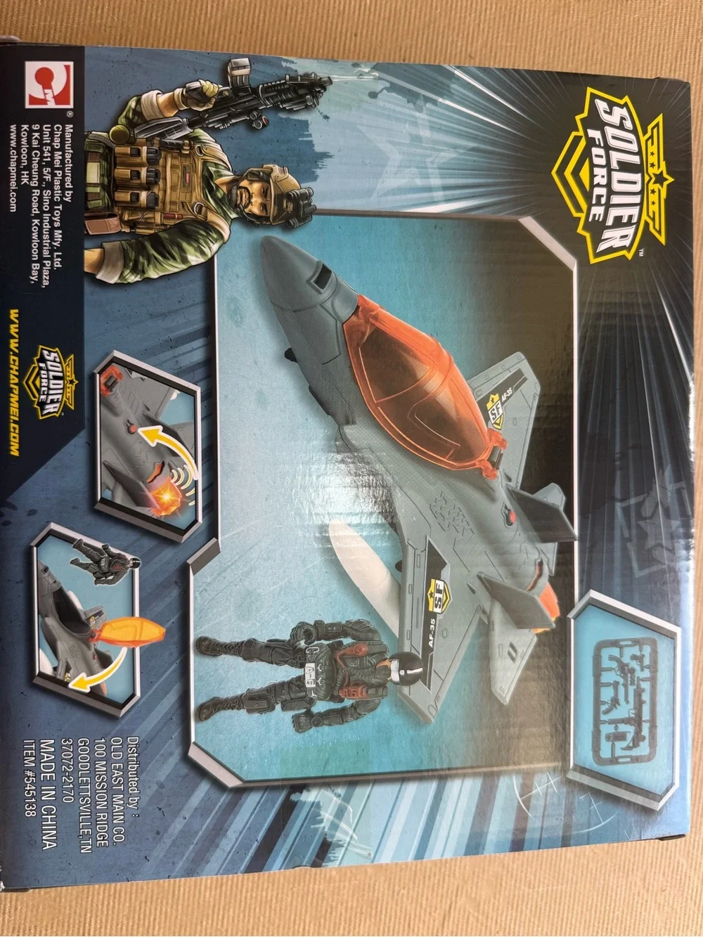 Soldier Force Air Falcon Patrol Playset - Gray and Orange